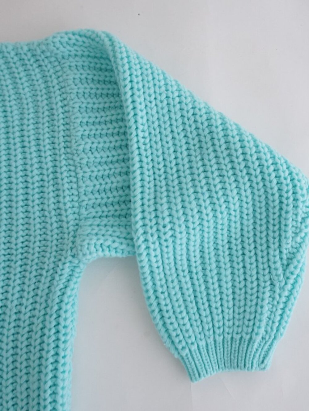 Vintage Cassie West Aqua Ribbed Collared Button Grandpa Knit Tennis Sweater M - Picture 4 of 8